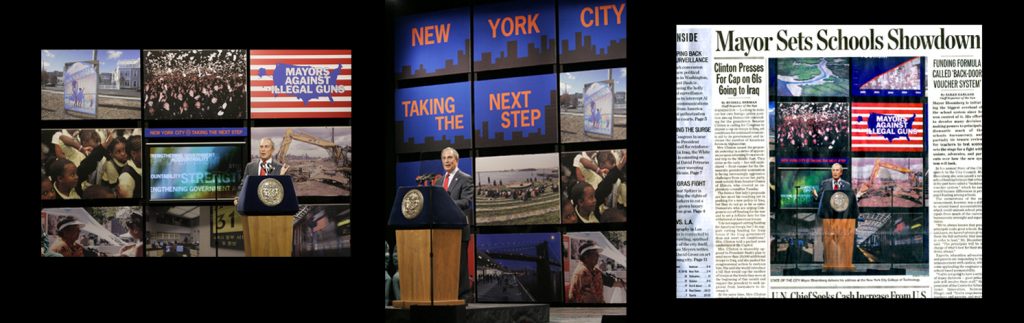 Designed stage graphics for State of the City Address - resulted in increased press coverage