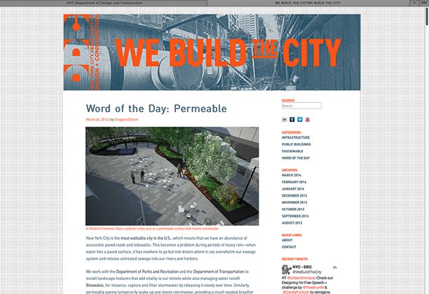 Webmaster for We Build the City - Wordpress Site
